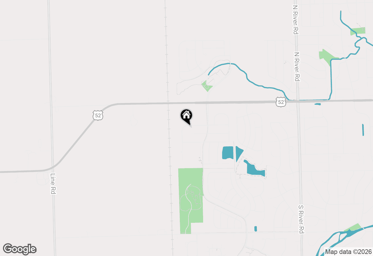 Map of 1825 Parkside Drive, Shorewood, IL 60404