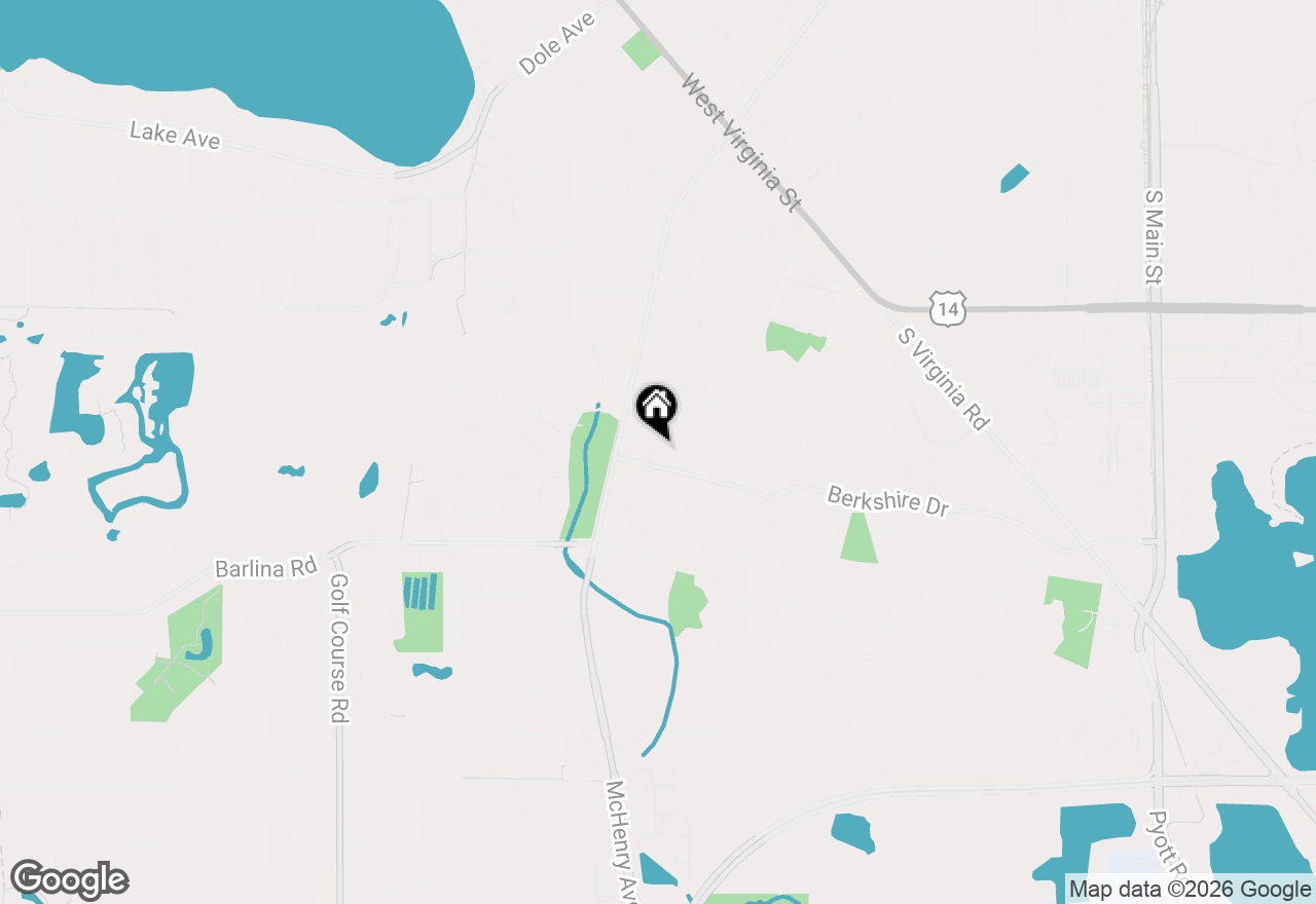 Map of 450 Berkshire Drive, Crystal Lake, IL 60014
