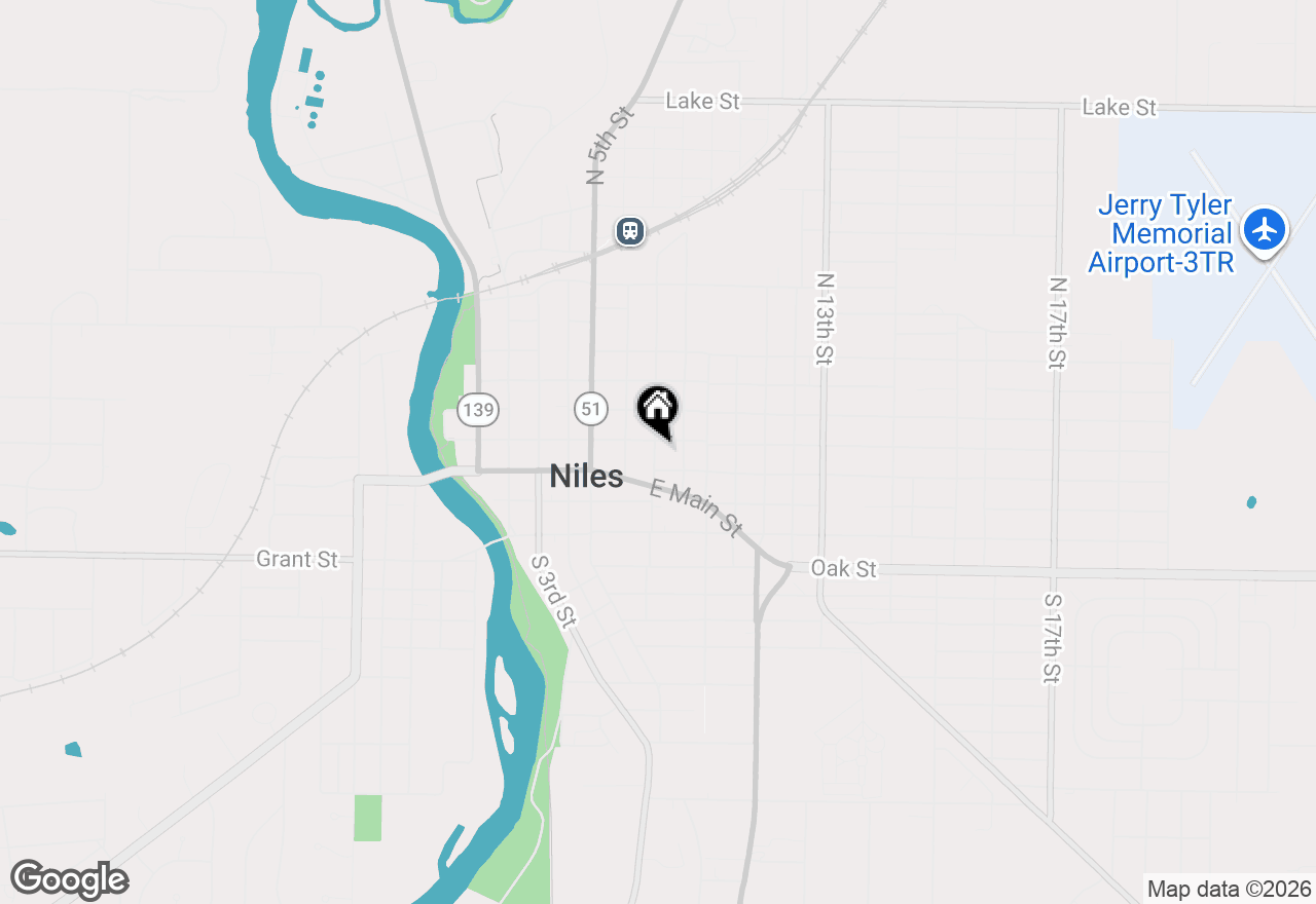 Map of 215 N 7th Street, Niles, MI 49120