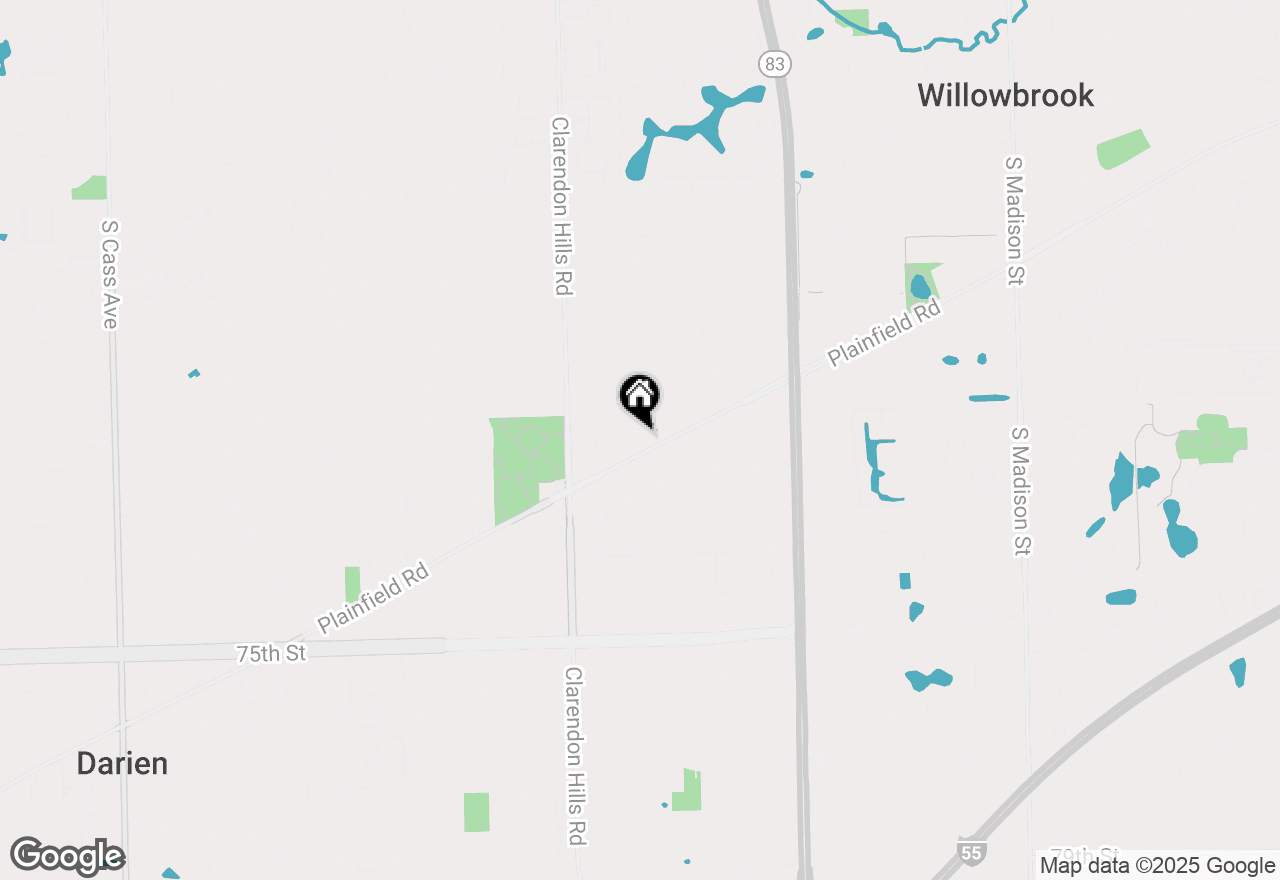 Map of 313 Roger Road, Darien, IL 60561