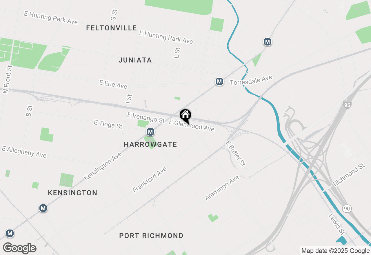 Map of 1900 E Pacific Street, Philadelphia, PA 19134