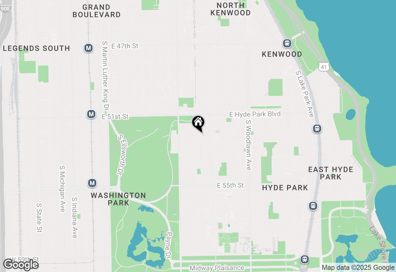 Map of 5223 S Drexel Avenue #2N, Chicago, IL 60615