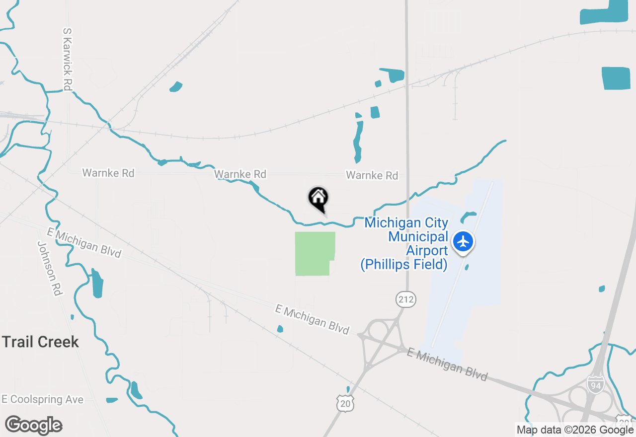 Map of 4931 Hillcrest Street, Michigan City, IN 46360