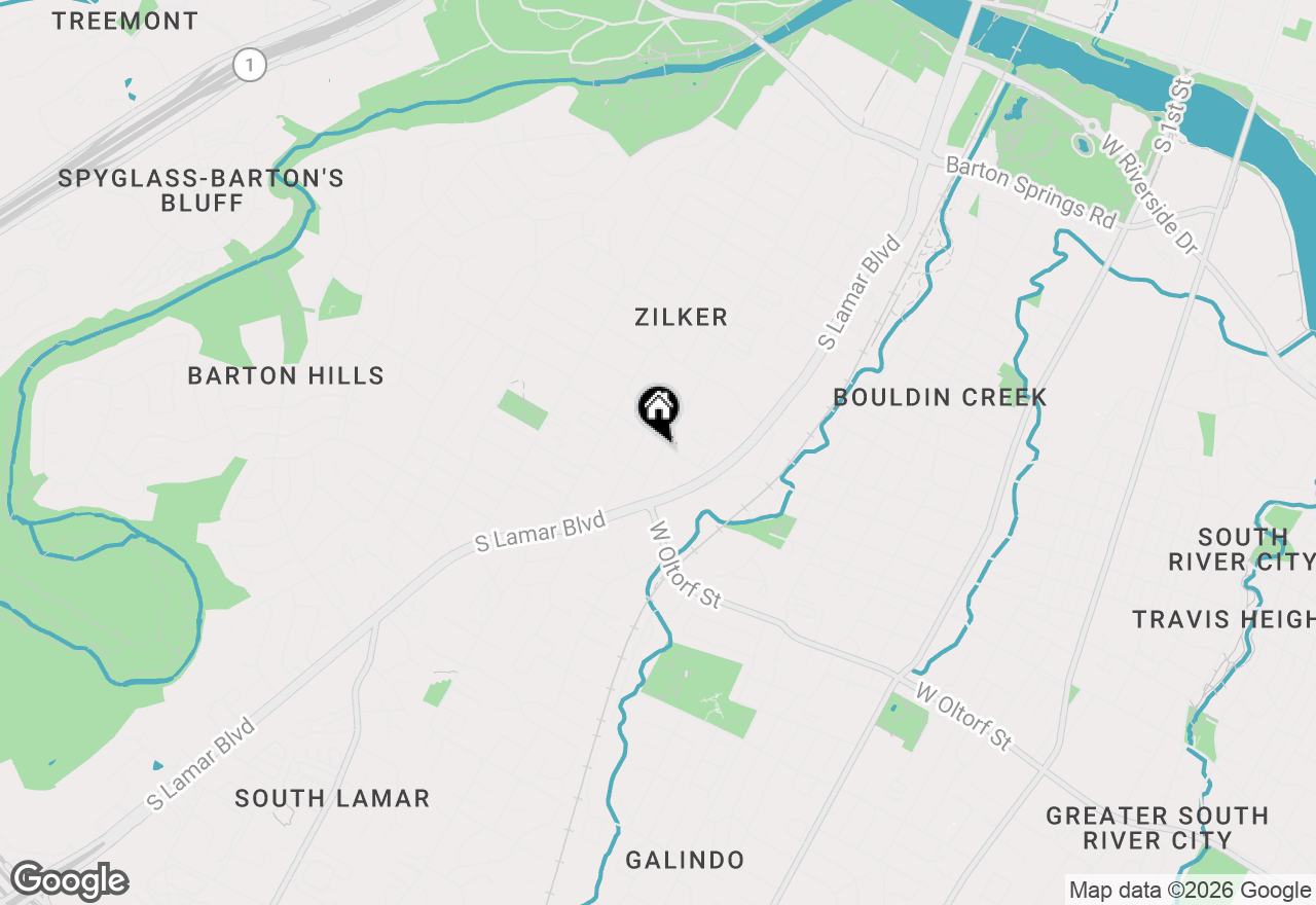 Map of 2002 Kinney Ave #A, Austin, TX 78704
