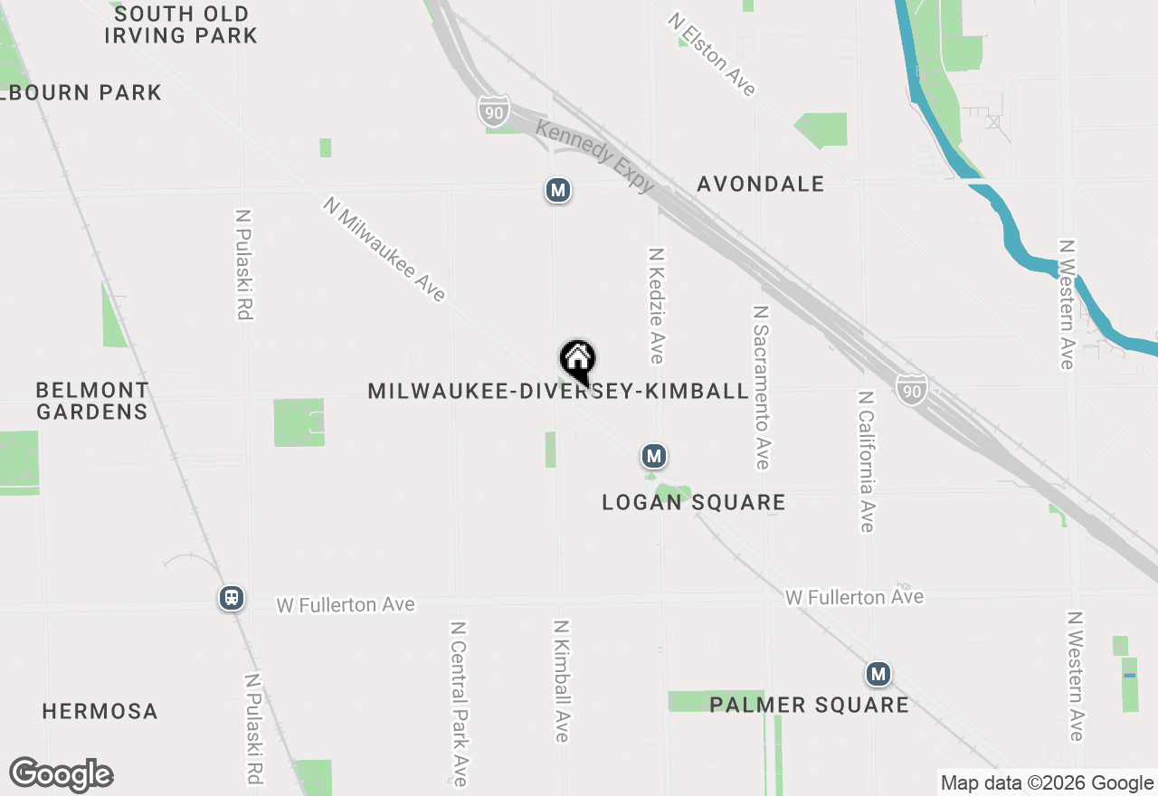 Map of 3335 W Diversey Avenue #232, Chicago, IL 60647