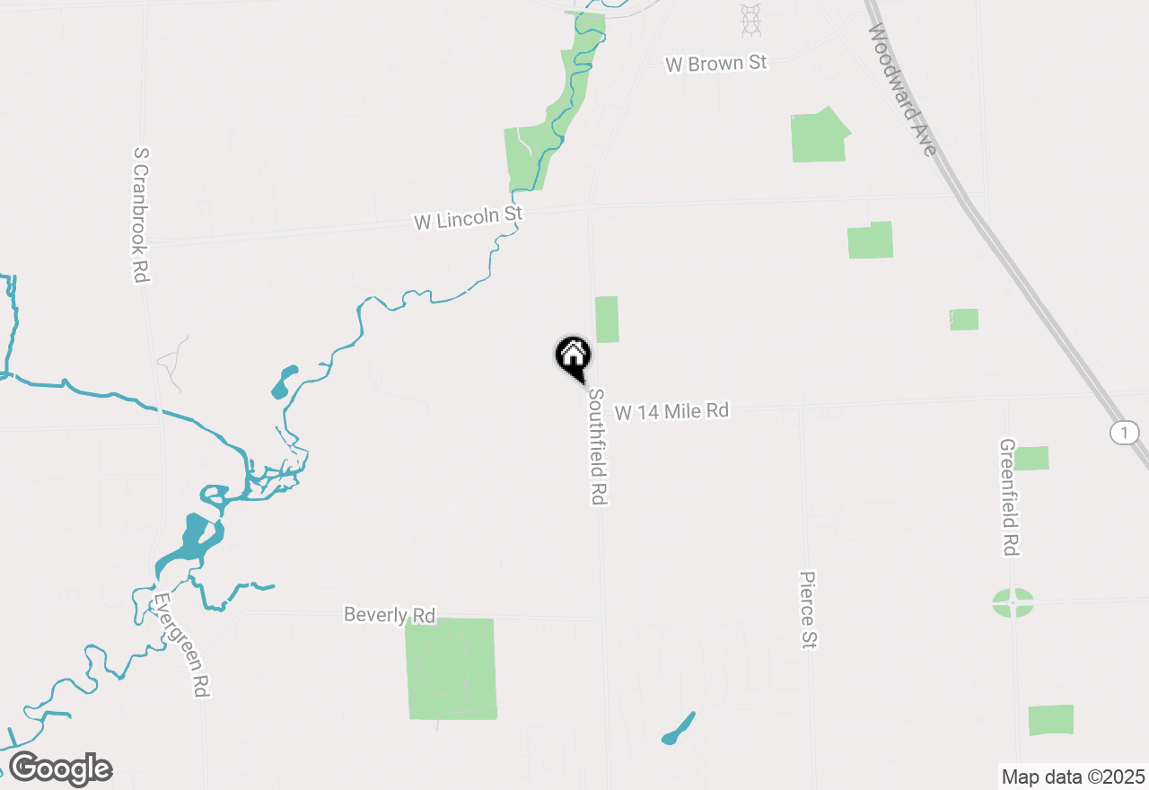 Map of 955 Wakefield Street, Birmingham, MI 48009