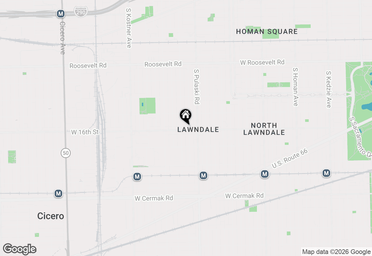 Map of 4044 W 16th Street, Chicago, IL 60623