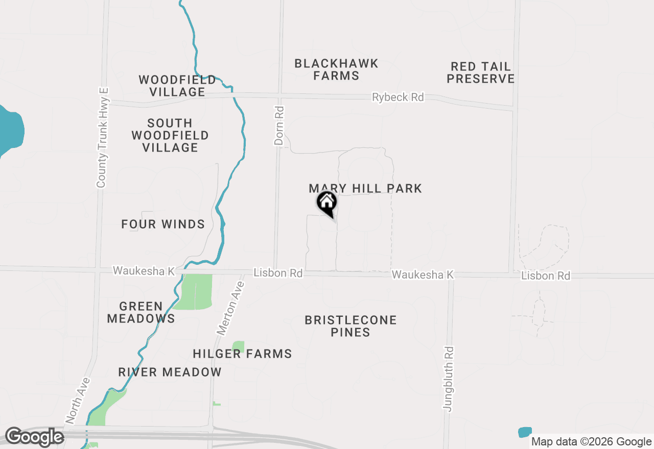 Map of 560 Birchwood Dr, Hartland, WI 53029