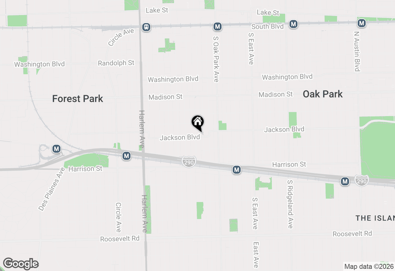 Map of 732 S Kenilworth Avenue, Oak Park, IL 60304