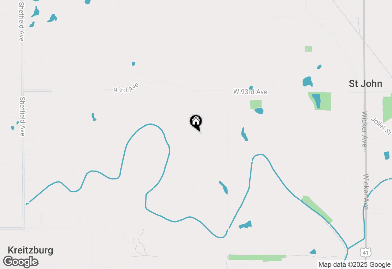 Map of 9540 Tall Grass Trail, St. John, IN 46373