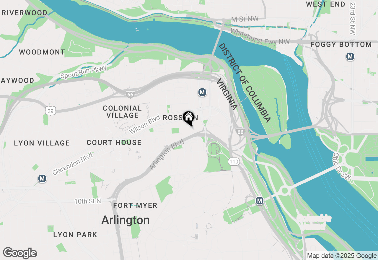 Map of 1600 N Oak Street #703, Arlington, VA 22209