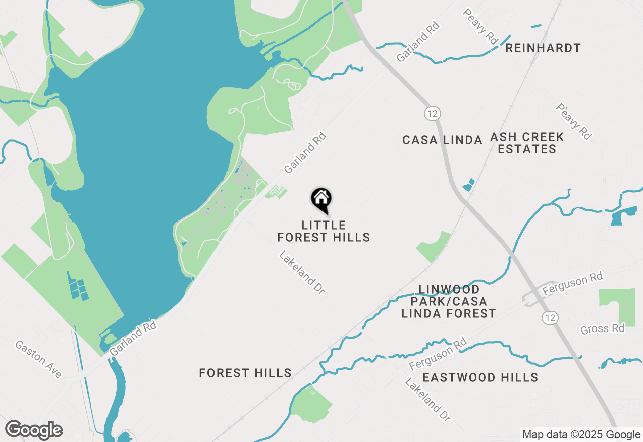 Map of 8814 Redondo Drive, Dallas, TX 75218