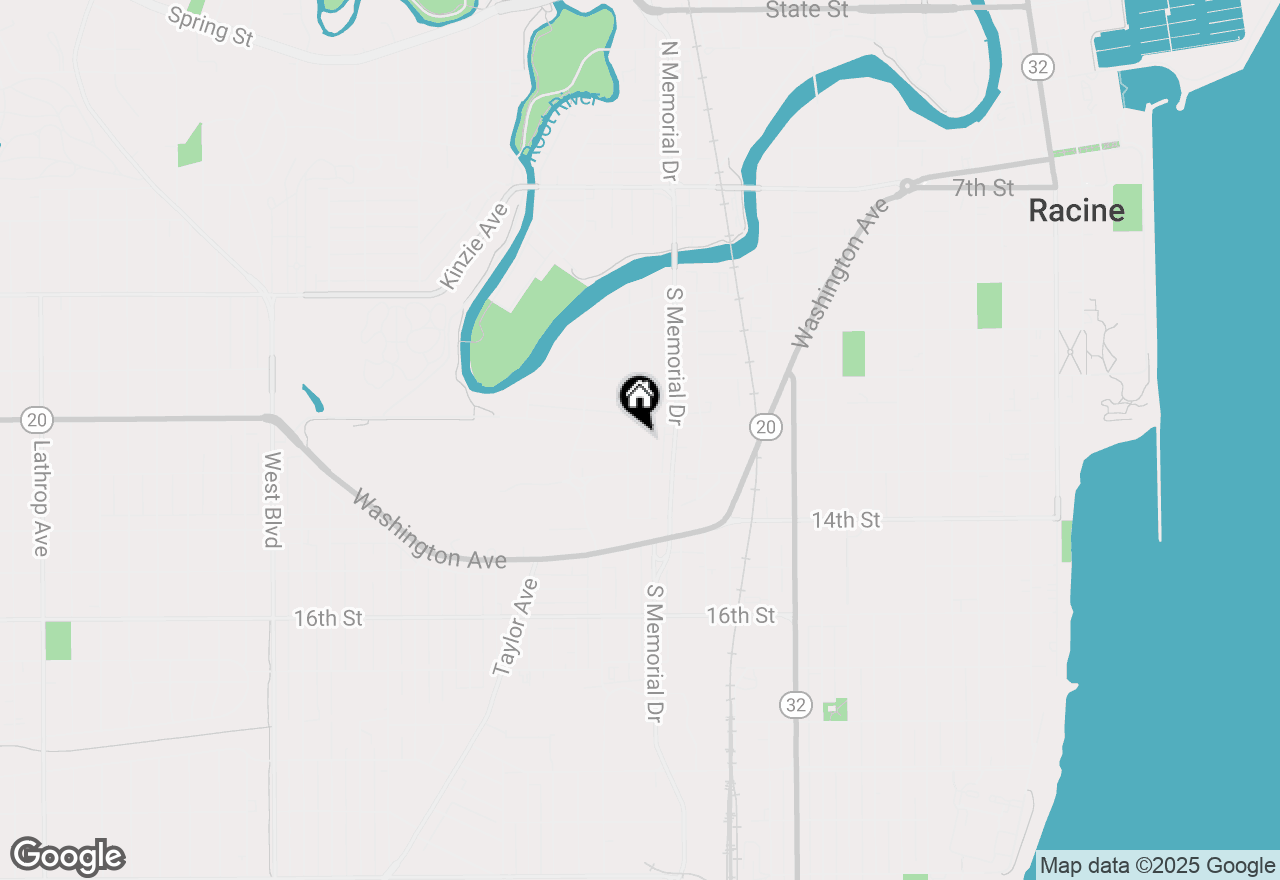 Map of 1701 12th St, Racine, WI 53403