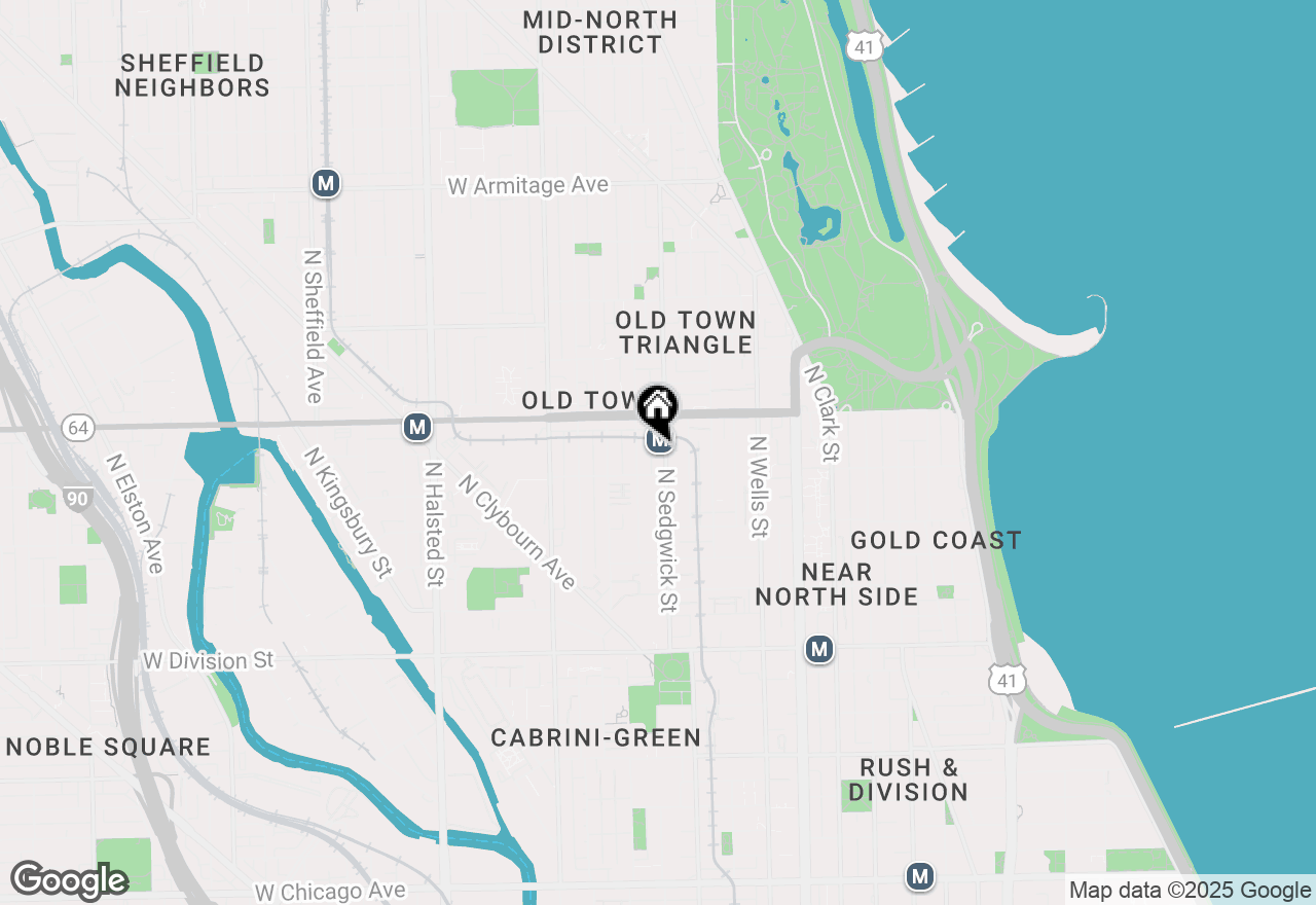 Map of 1520 N Sedgwick Street, Chicago, IL 60610