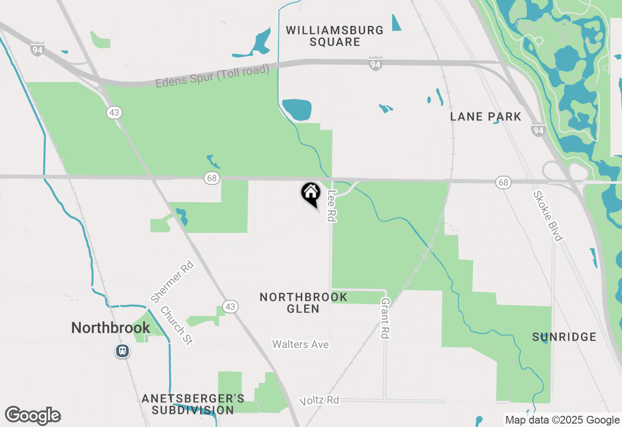 Map of 845 Shermer Road, Northbrook, IL 60062