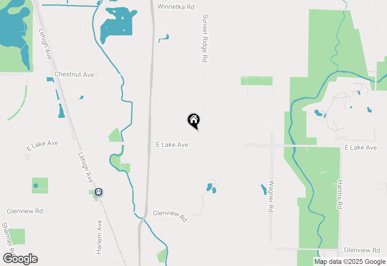 Map of 1430 Evergreen Terrace, Glenview, IL 60025