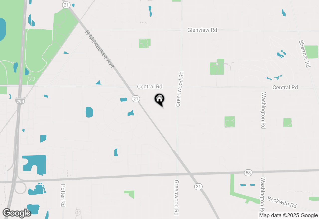 Map of 3419 Greenbriar Drive, Glenview, IL 60025