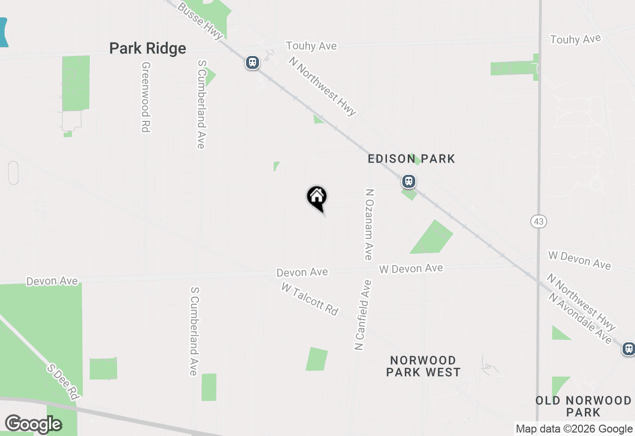 Map of (Address confidential), Park Ridge, Illinois 60068