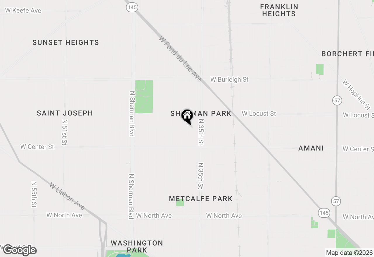 Map of 2808 N 37th St, Milwaukee, WI 53210