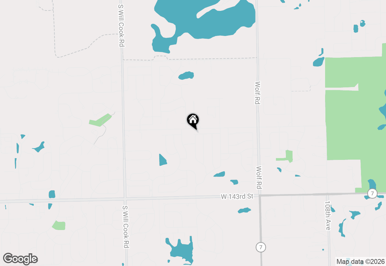 Map of 13910 Green Valley Drive, Orland Park, IL 60467