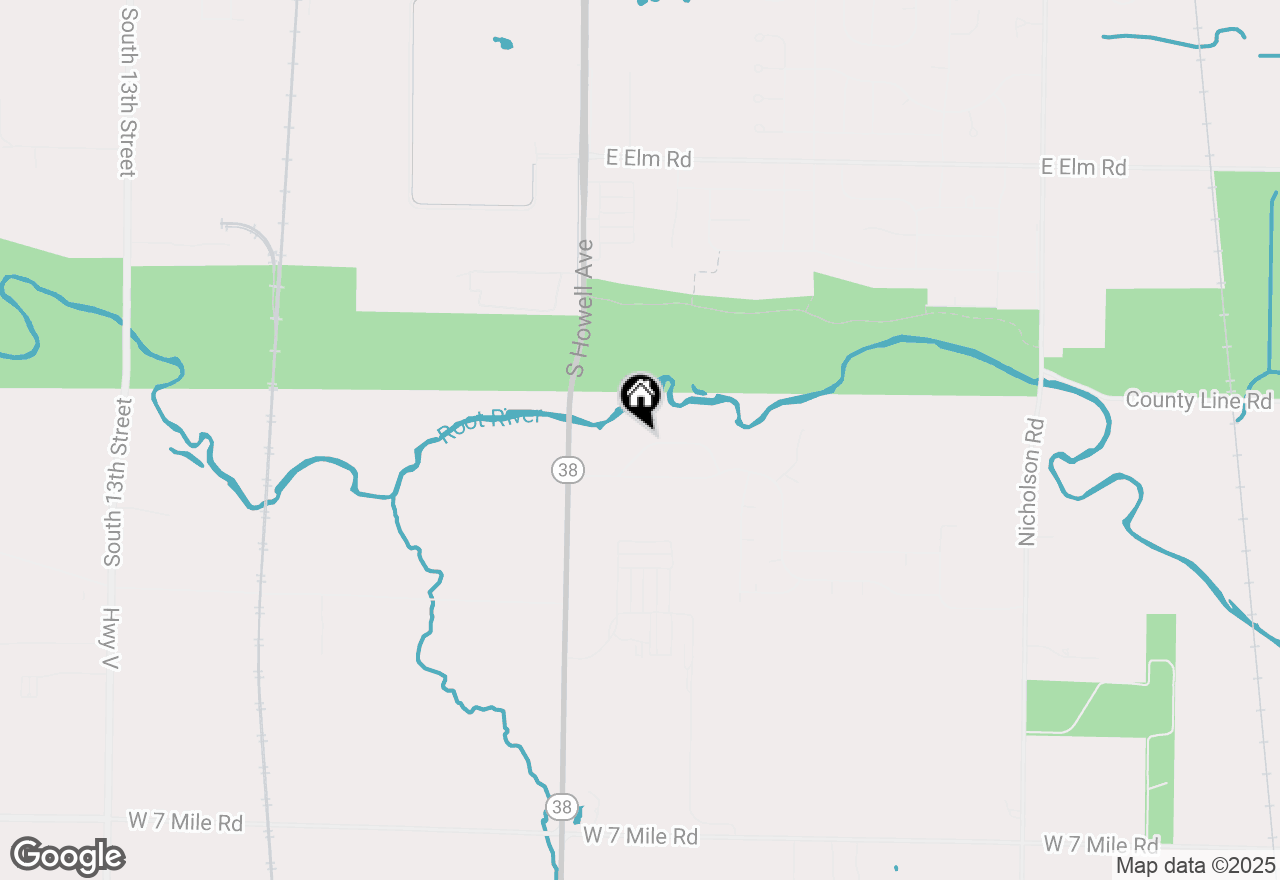 Map of 10410 Root River Dr, Caledonia, WI 53108