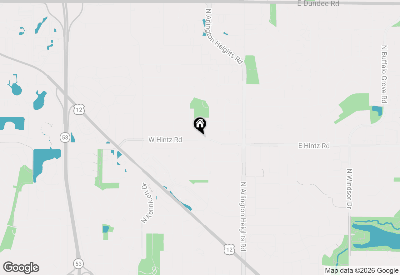 Map of 214 W Hintz Road, Arlington Heights, IL 60004