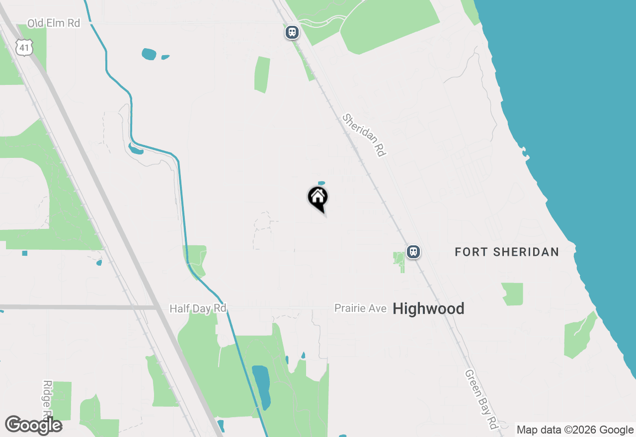 Map of 719 Burchell Avenue, Highland Park, IL 60035