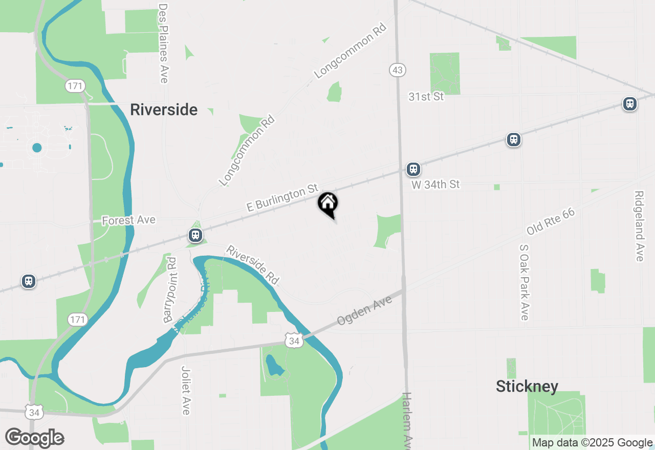 Map of 231 Lawton Road, Riverside, IL 60546