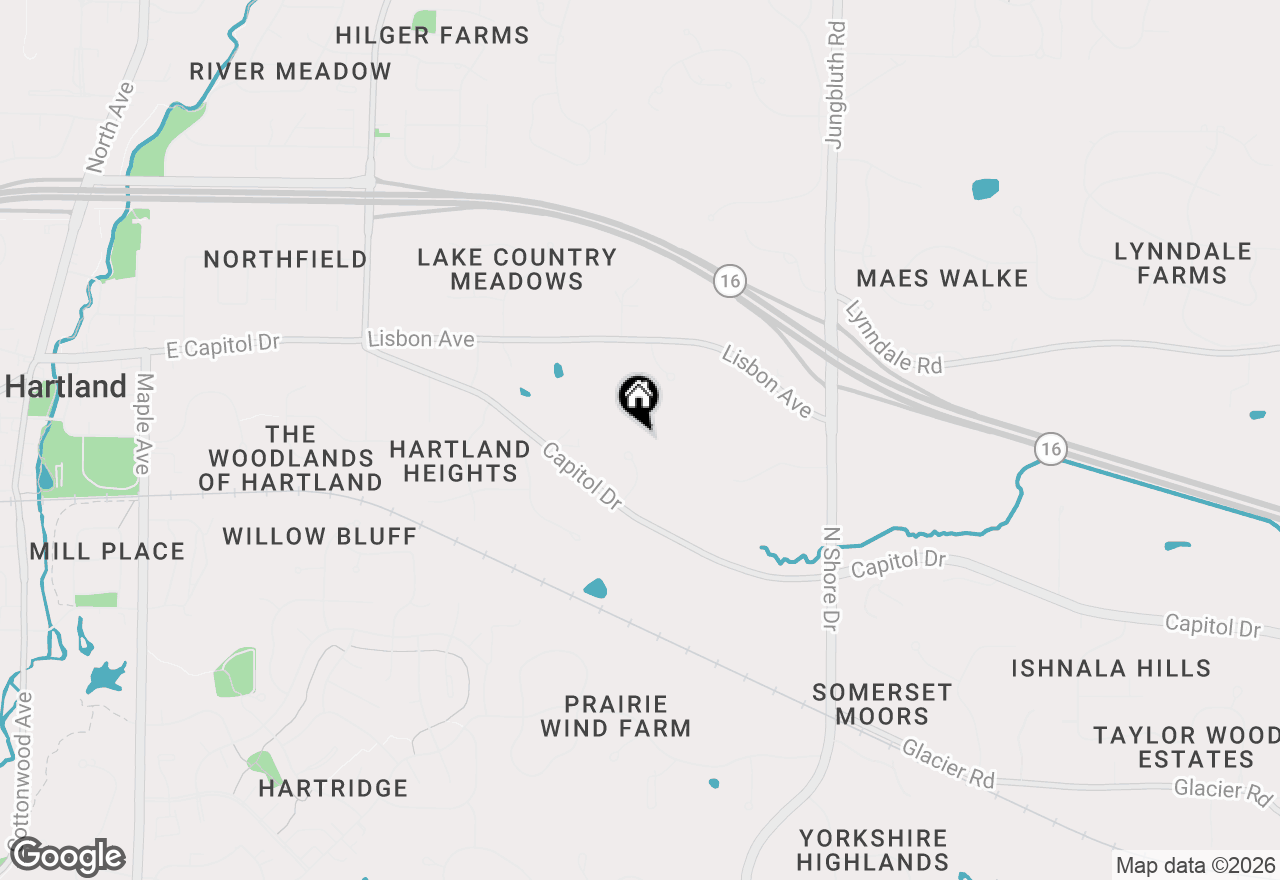 Map of W290N4646 Cold Water Crk, Hartland, WI 53029