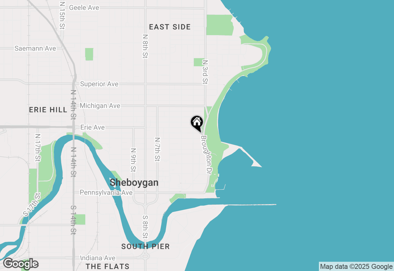 Map of 328 Ontario Ave, Sheboygan, WI 53081