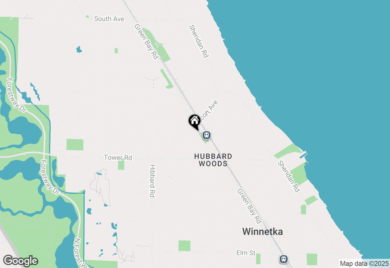 Map of 1095 Merrill Street #2D, Winnetka, IL 60093