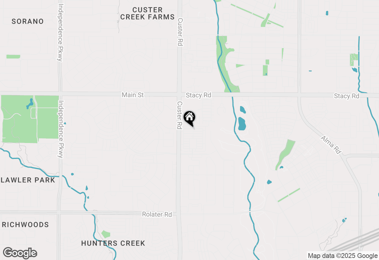 Map of 8821 Whitehead Street, Mckinney, TX 75070