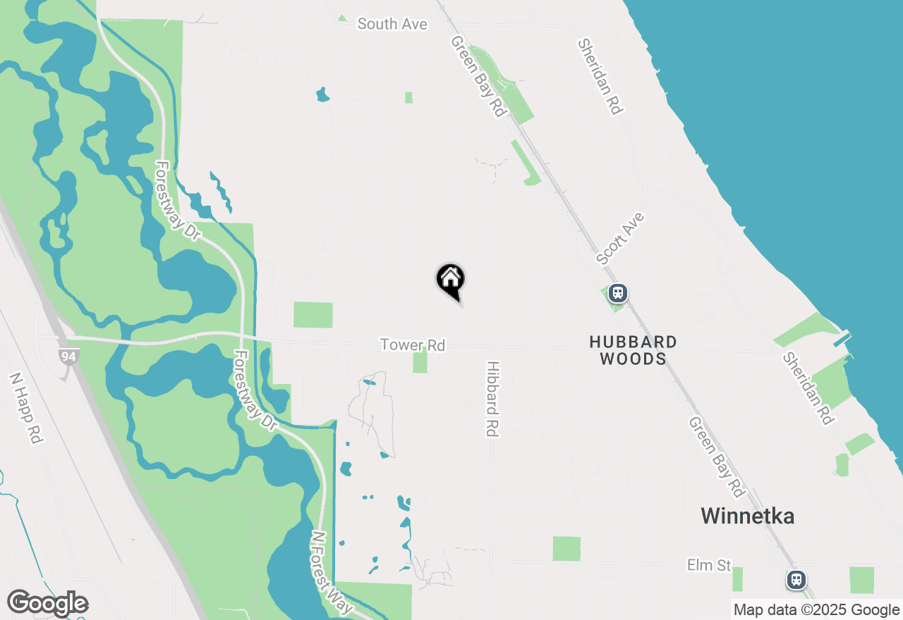 Map of 940 Forest Glen Drive W, Winnetka, IL 60093