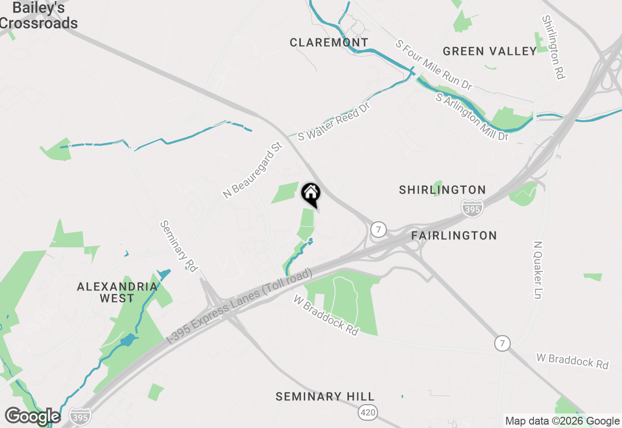 Map of 4551 Strutfield Lane #4336, Alexandria, VA 22311