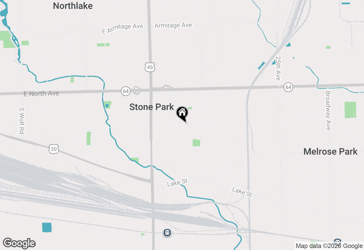 Map of 1700 N 37th Avenue, Stone Park, IL 60165