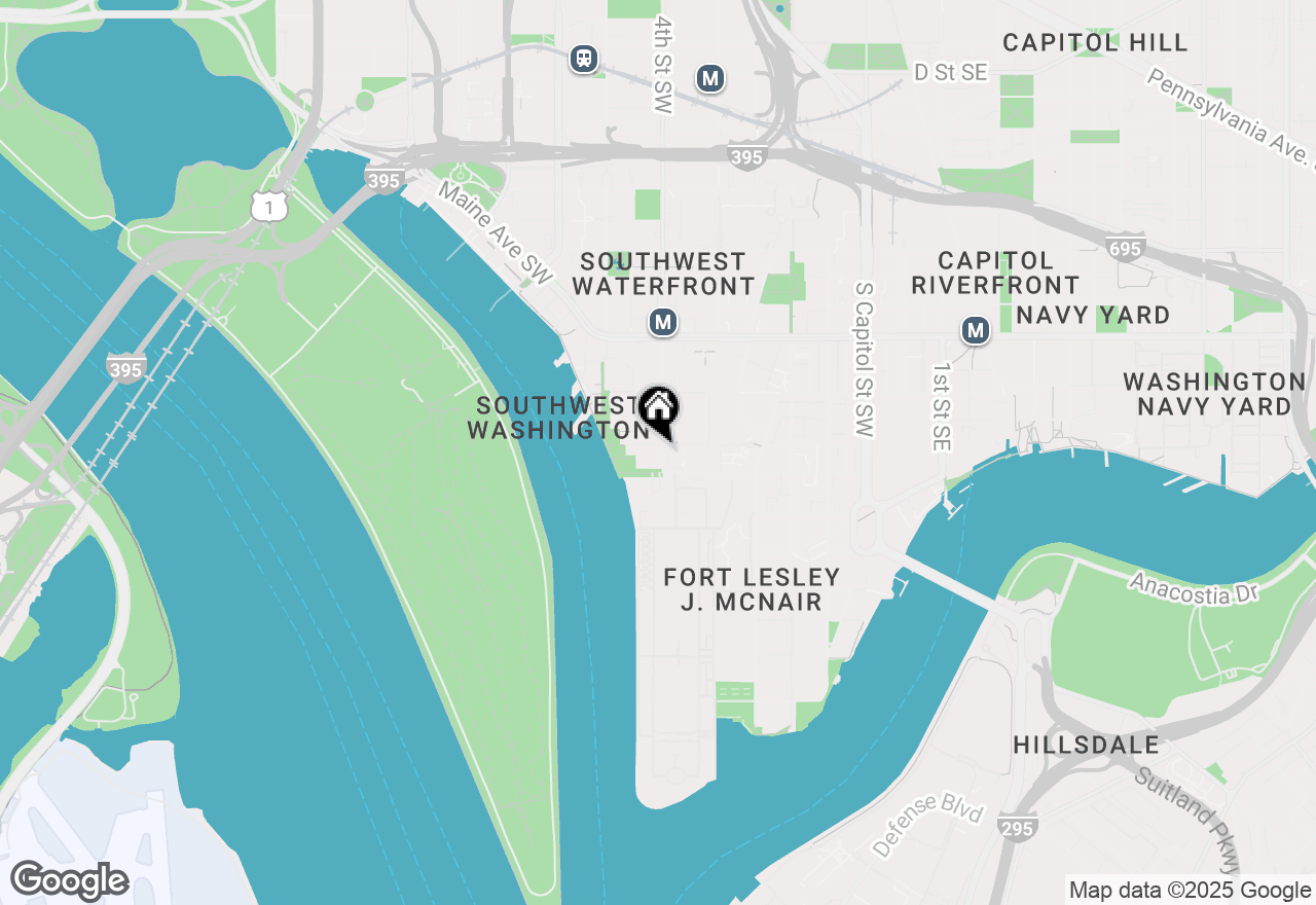 Map of 1425 4th Street Sw #A712, Washington, DC 20024