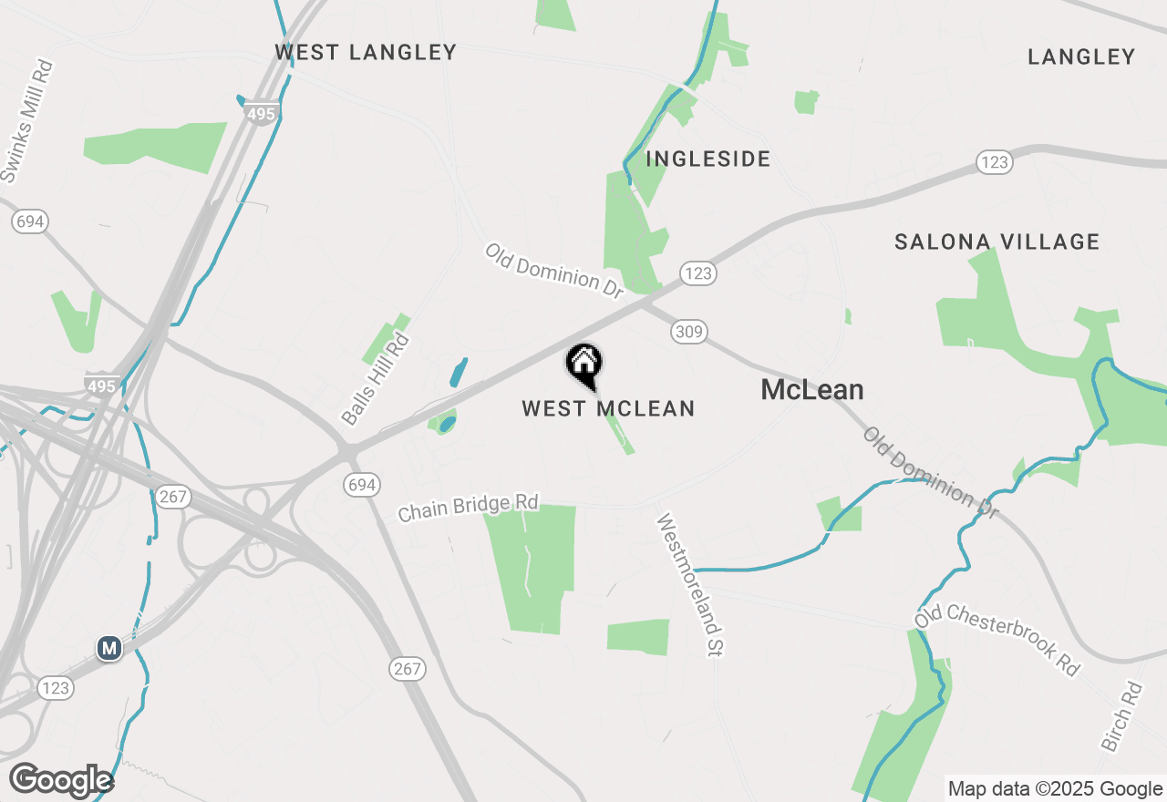 Map of 1415 Homeric Court, Mclean, VA 22101