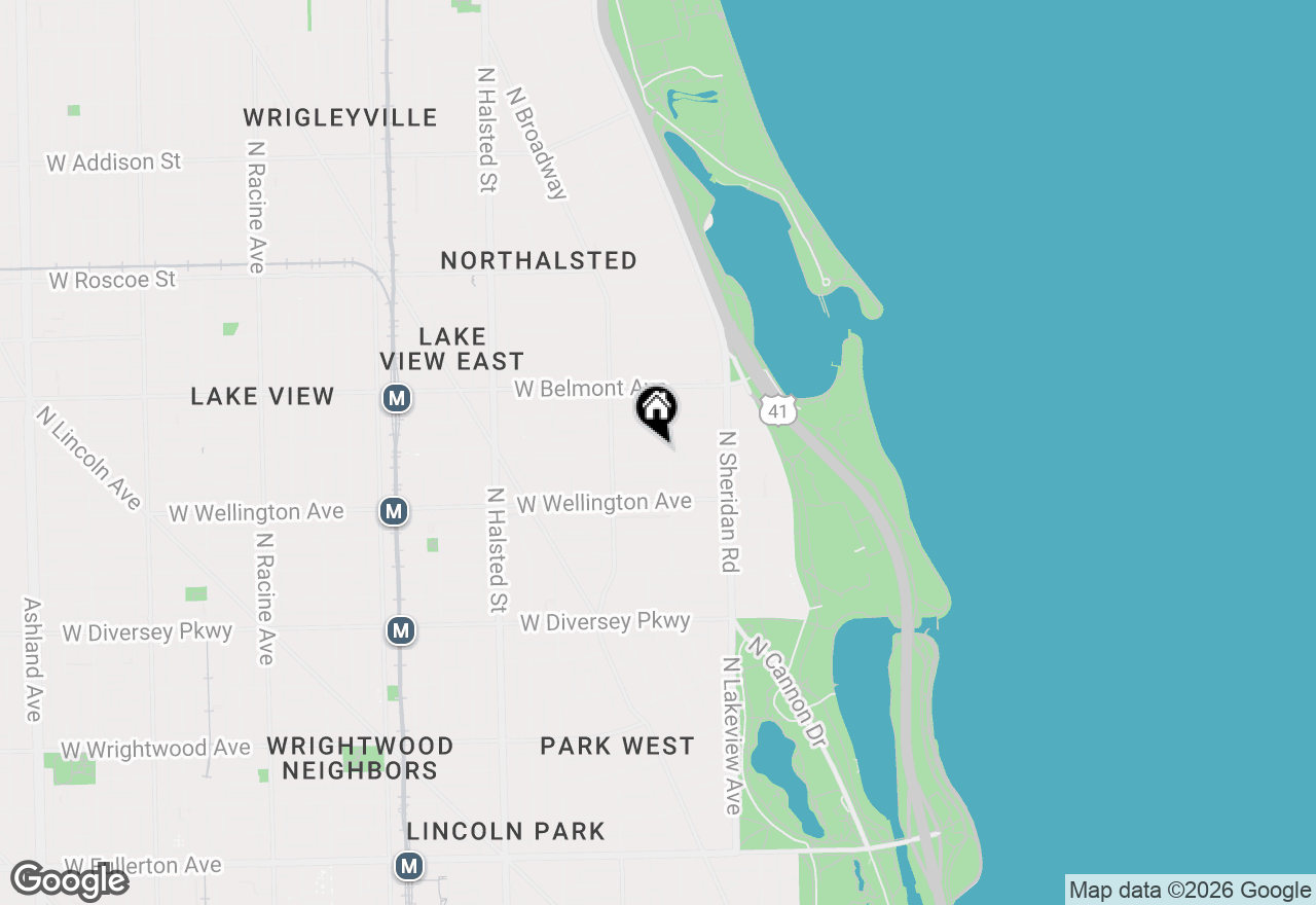 Map of 512 W Barry Avenue #206, Chicago, IL 60657