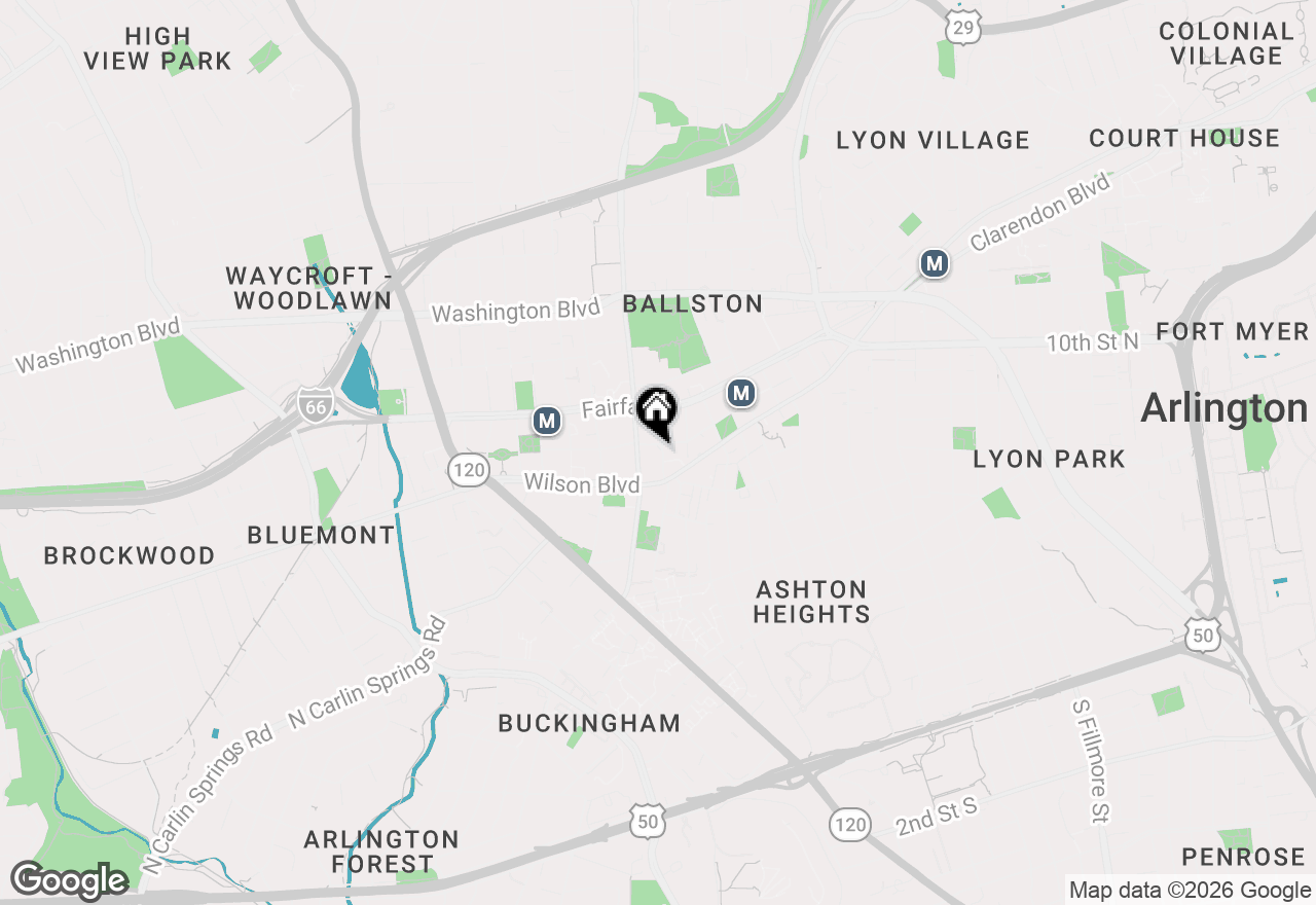 Map of 880 N Pollard Street #222, Arlington, VA 22203