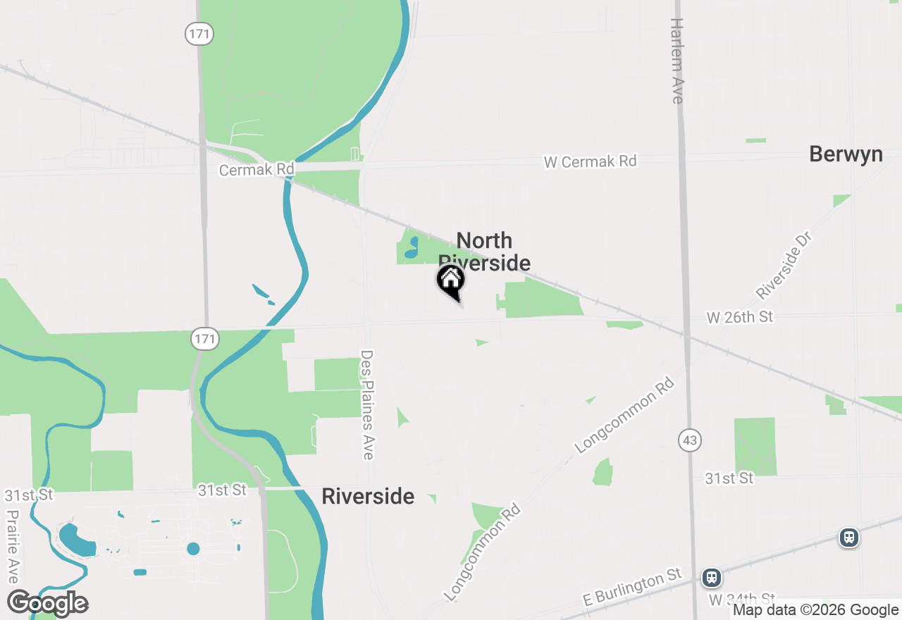 Map of 2527 Westover Avenue, North Riverside, IL 60546