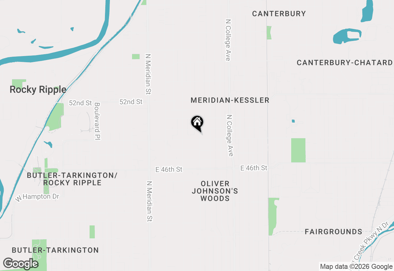 Map of 4912 Central Avenue, Indianapolis, IN 46205