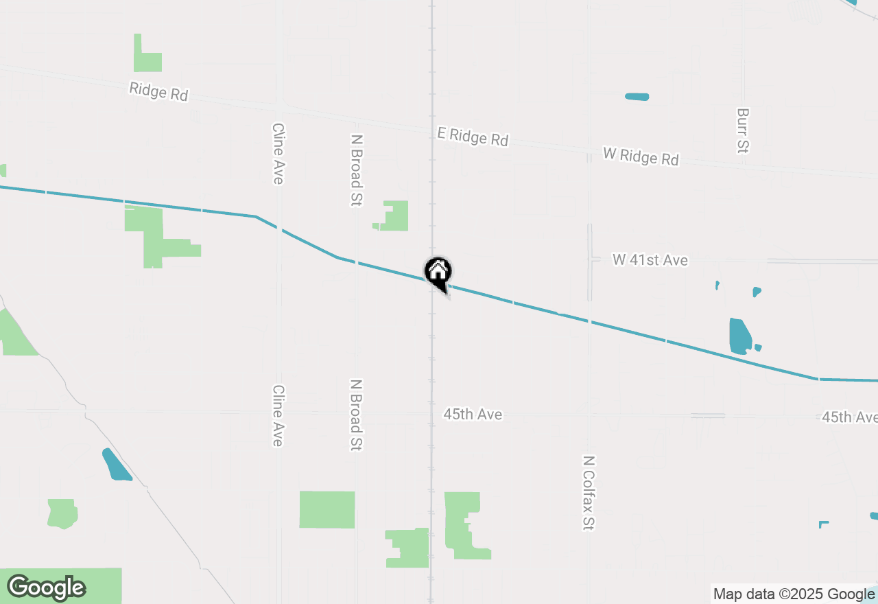 Map of 1140-42 N Wood Avenue, Griffith, IN 46319