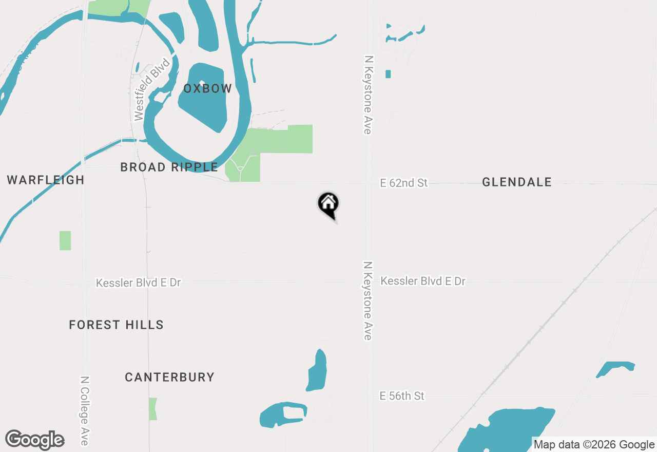 Map of 6107 Burlington Avenue, Indianapolis, IN 46220