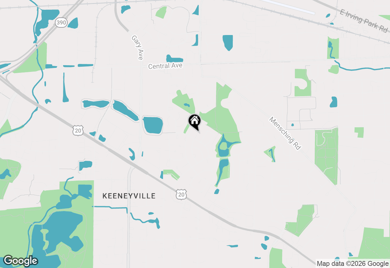 Map of 404 Dover Drive, Roselle, IL 60172