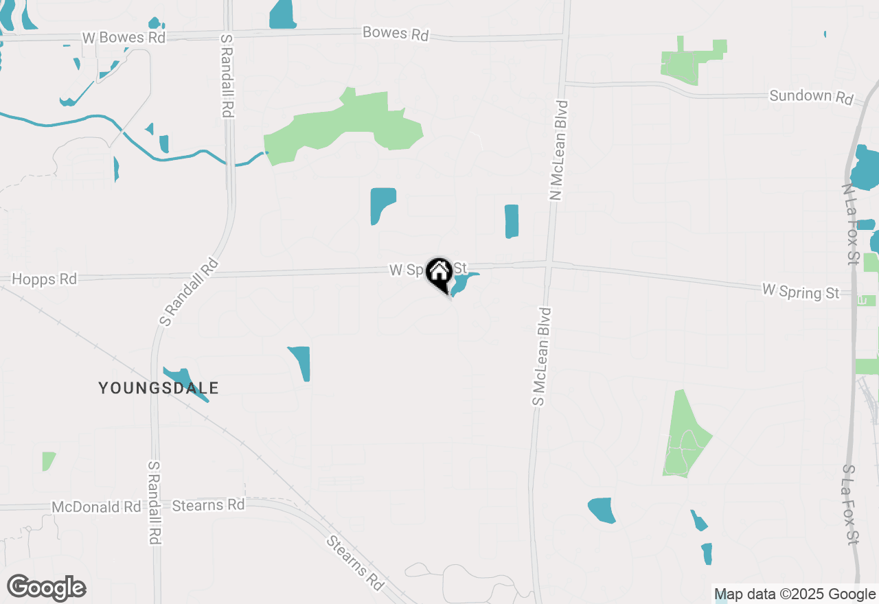 Map of 1425 Exeter Lane #1425, South Elgin, IL 60177