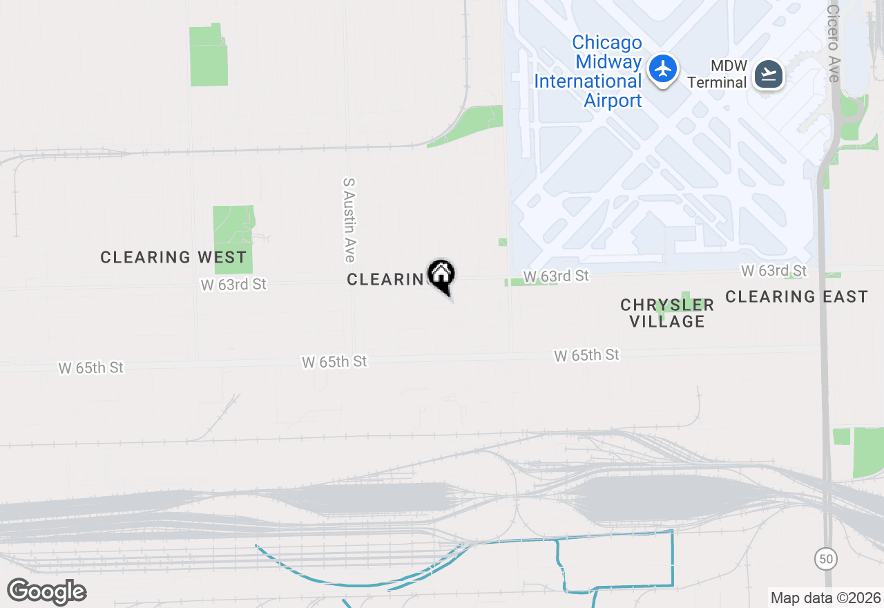 Map of 5749 W 63rd Place, Chicago, IL 60638