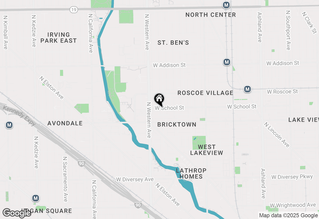 Map of 2315 W School Street #2, Chicago, IL 60618