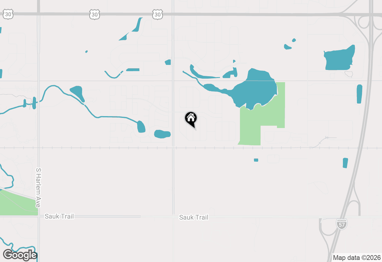 Map of 201 Begonia Drive, Matteson, IL 60443