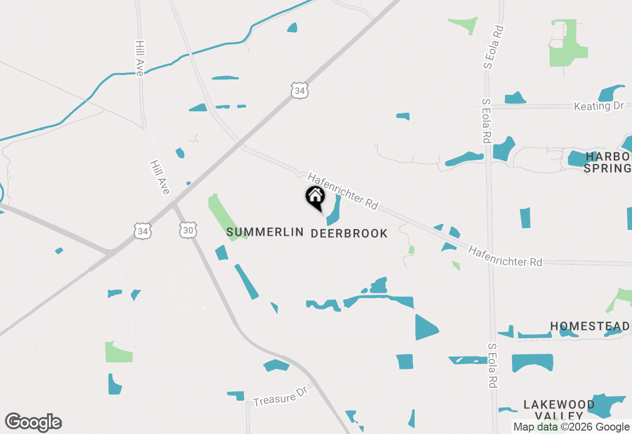 Map of 2048 Canyon Creek Court, Aurora, IL 60503
