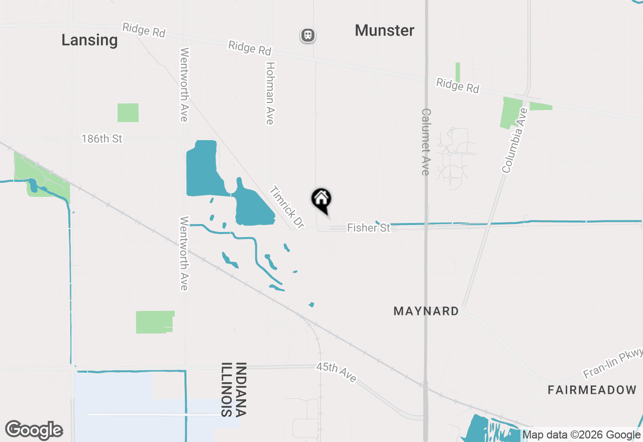 Map of 419 Fisher Street #A, Munster, IN 46321